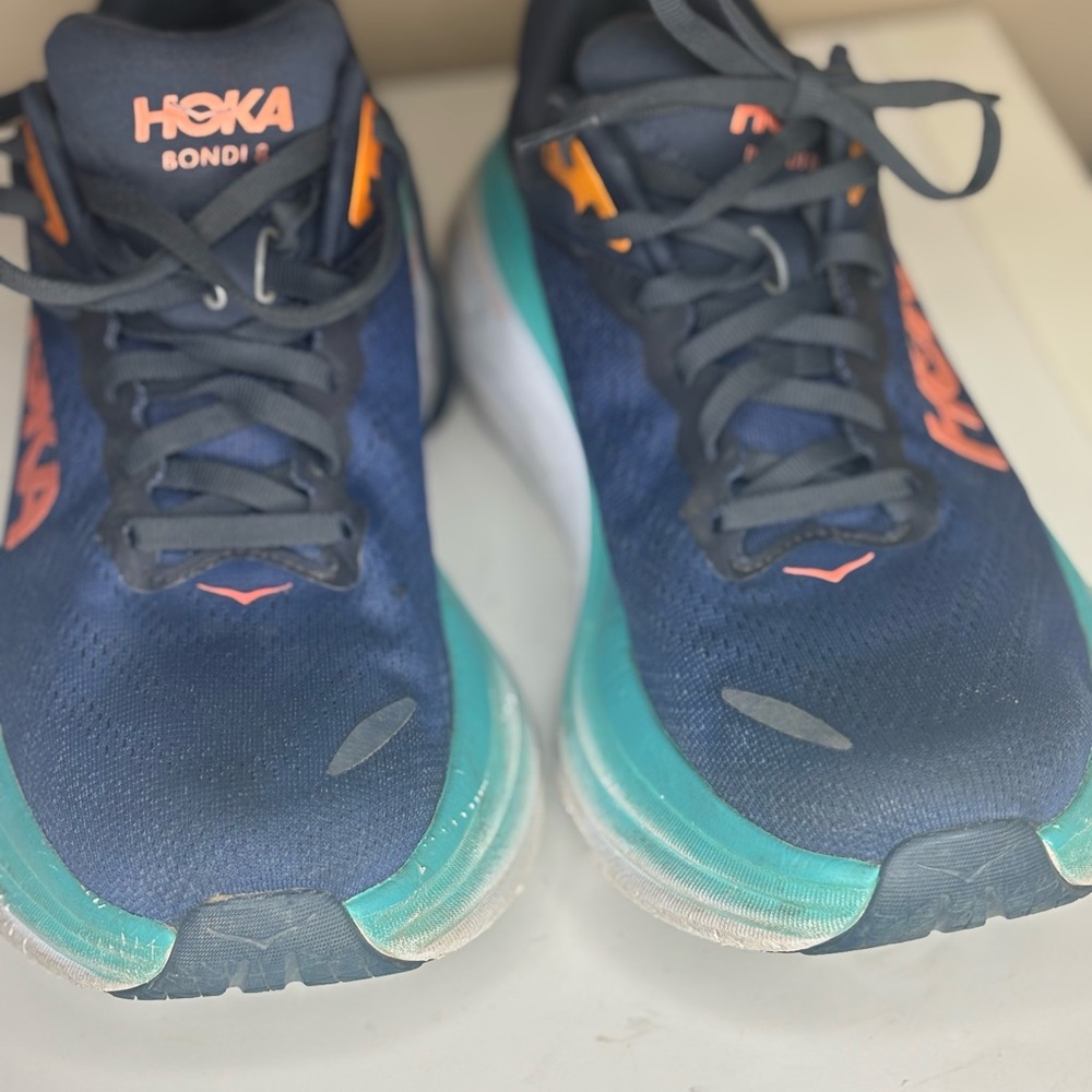Hoka Bondi 8 Road Running women's 9.5 No Insoles - Picture 4 of 7
